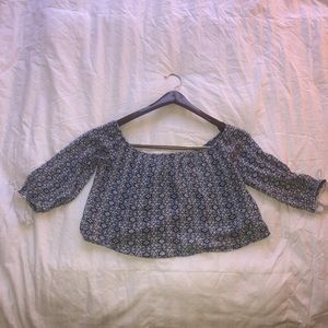 F21 Boho off the shoulder top